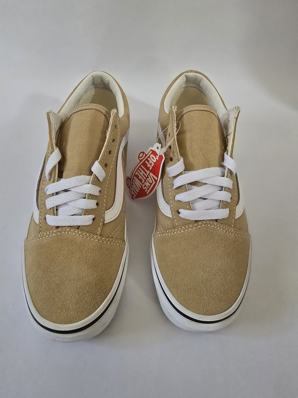 Vans Old Skool Sneakers in Tan and White